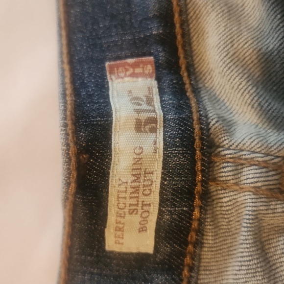 Levi's Boot Cut 512 Dark Blue Boot Cut Jeans - Picture 3 of 4